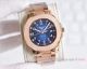 Copy Patek Philippe Aquanaut Black Dial Rose Gold Watches (3)_th.jpg